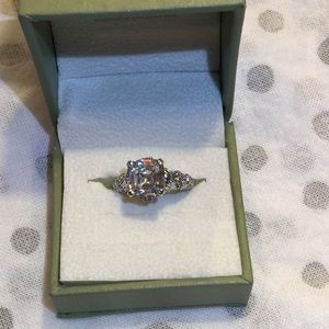 Asher cut CZ 5 ct ring